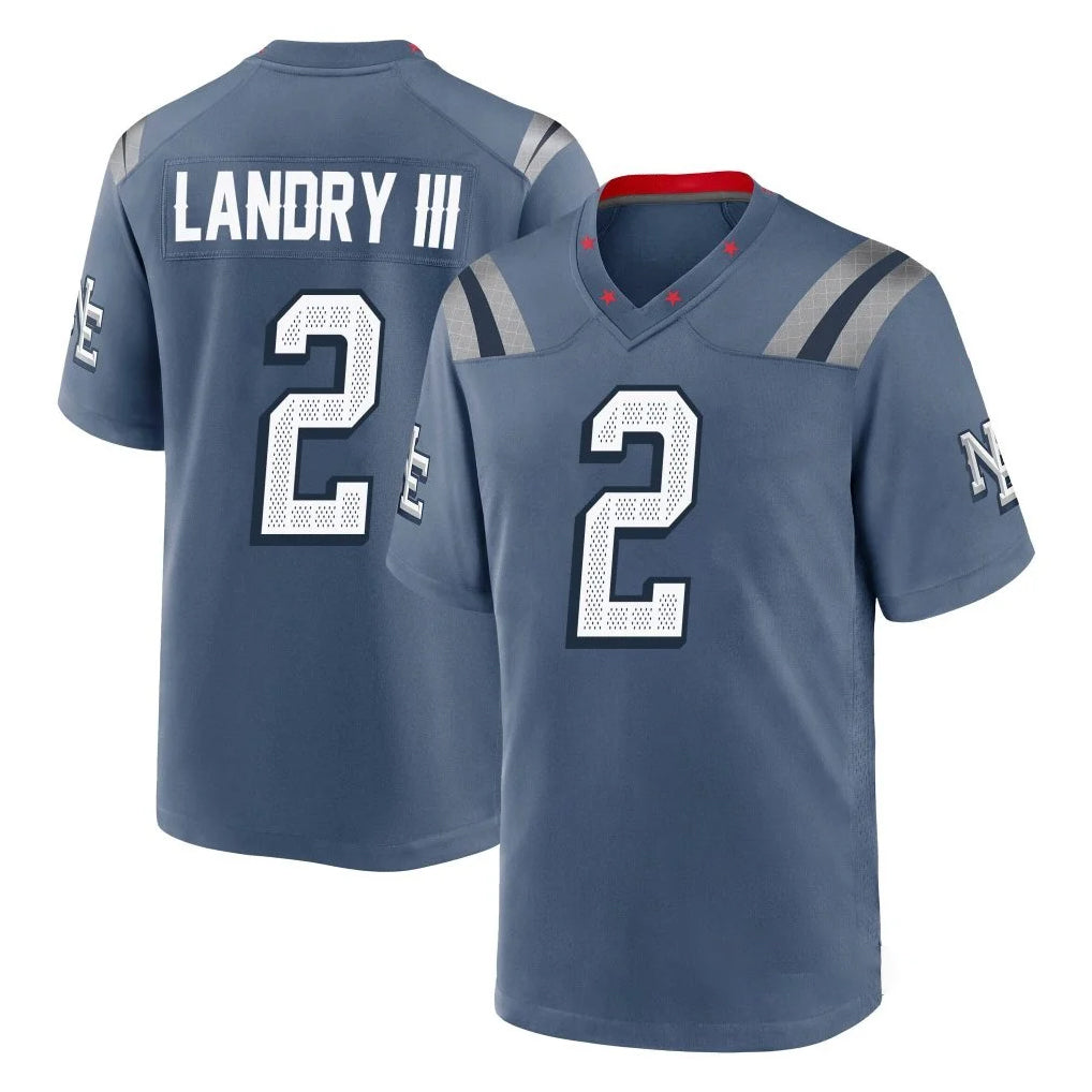 NE.Patriots #2 Harold Landry III Player Blue Rivalries Collection Home Game STECN Stitched Jerseys