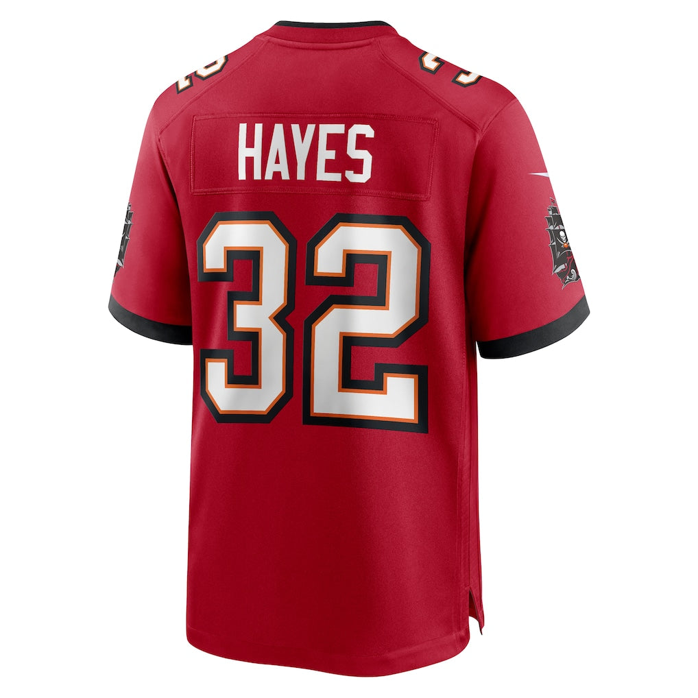 STECN TB.Buccaneers #32 Josh Hayes Red Game Jersey