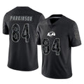 LA.Rams #84 Colby Parkinson Player Black Limited Reflective Home Game STECN Stitched Jerseys