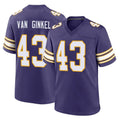M.Vikings #43 Andrew Van Ginkel Player Purple Classic Home Game STECN Stitched Jerseys