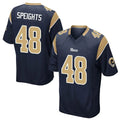 LA.Rams #48 Omar Speights Player Navy Home Game STECN Stitched Jerseys