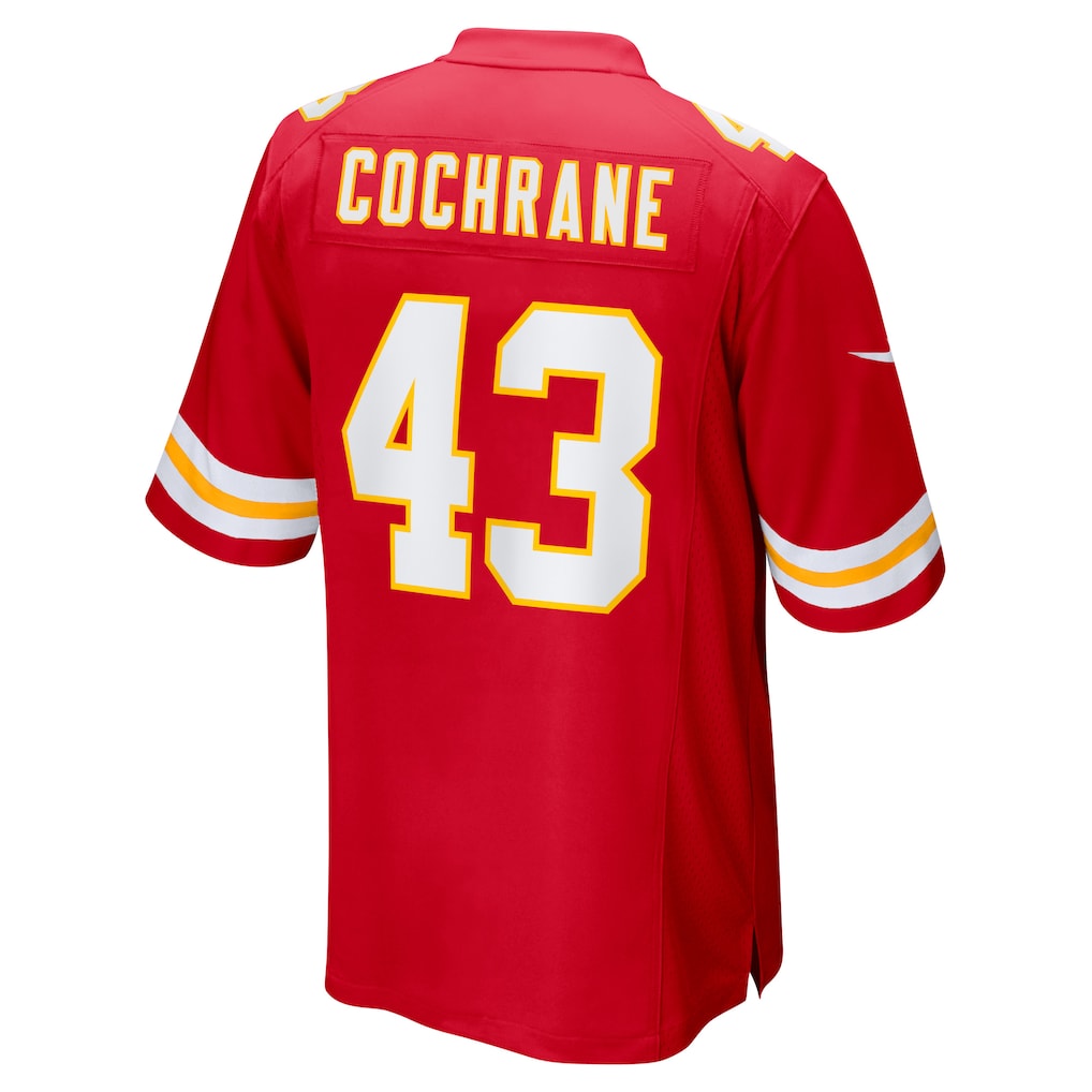 STECN KC.Chiefs #43 Jack Cochrane Red Game Player Jersey