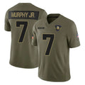 M.Vikings #7 Byron Murphy Jr. Player Olive 2025 Salute To Service Limited Game STECN Stitched Jerseys
