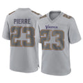M.Vikings #23 James Pierre Player Gray Atmosphere Fashion Home Game STECN Stitched Jerseys