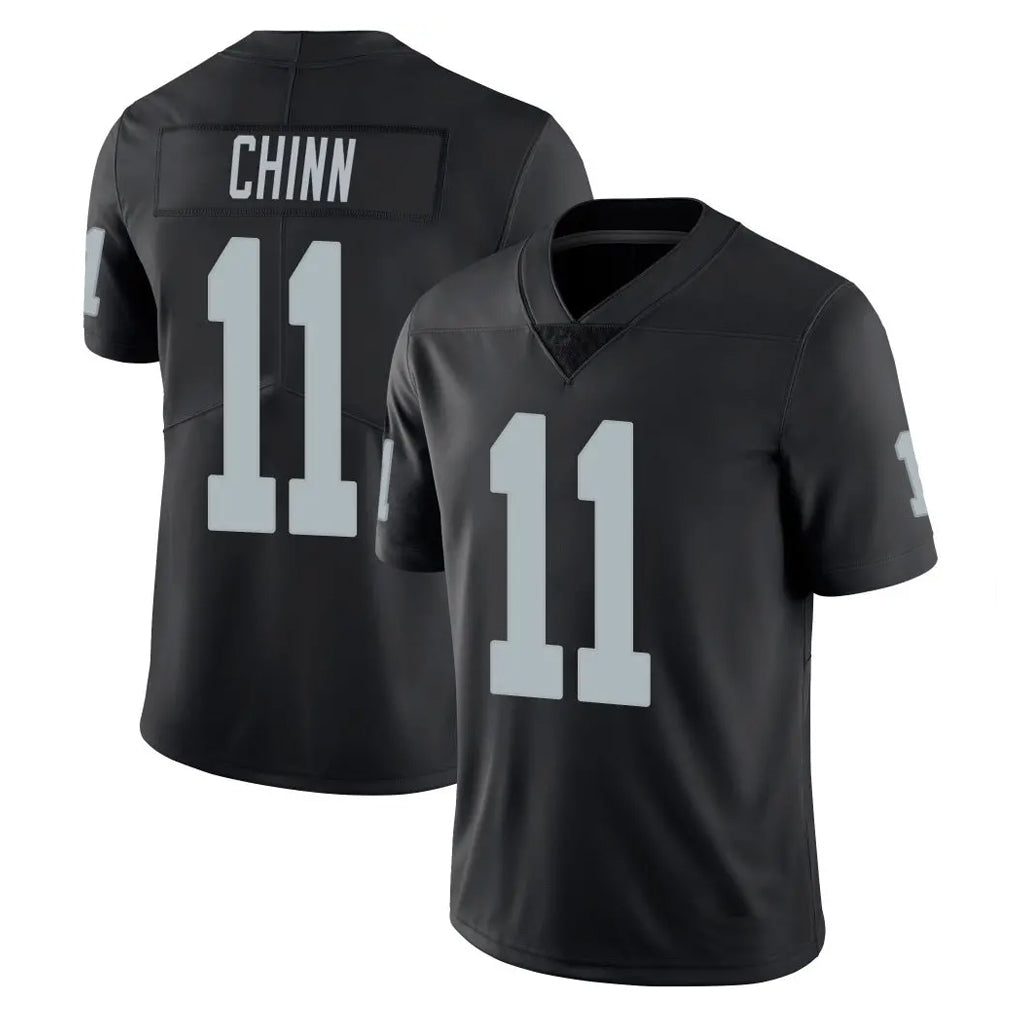 LV.Raiders #11 Jeremy Chinn Player Black Limited Vapor Untouchable Home Game STECN Stitched Jerseys