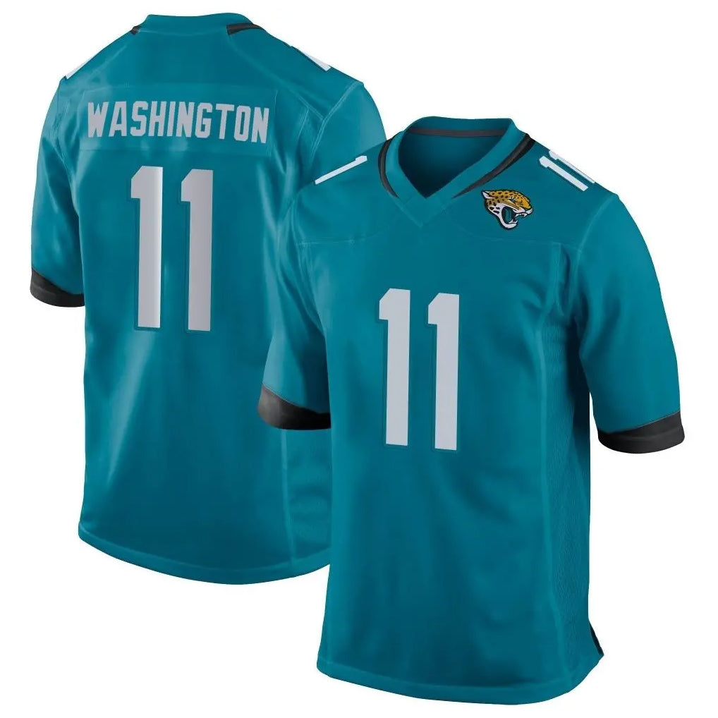 J.Jaguars #11 Parker Washington Player Teal Home Game STECN Stitched Jerseys