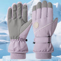 Touchscreen Ski Gloves, Water-Resistant Warm Winter Gloves for Men & Women, Non-Slip Thermal Gloves for Cycling Hiking Mountaineering