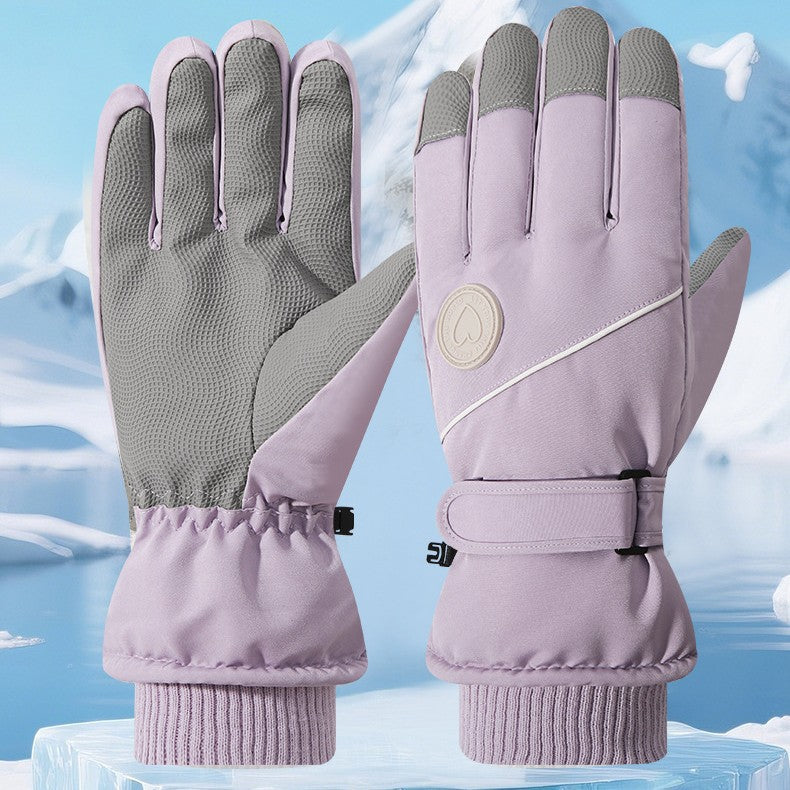 Touchscreen Ski Gloves, Water-Resistant Warm Winter Gloves for Men & Women, Non-Slip Thermal Gloves for Cycling Hiking Mountaineering