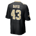 STECN NO.Saints #43 Michael Davis Black Team Game Jersey