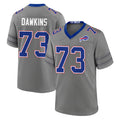 B.Bills #73 Dion Dawkins Player Gray Nickel City Home Game STECN Stitched Jerseys
