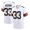 C.Browns #33 Ronnie Hickman Player White Home Game STECN Stitched Jerseys