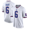 NY.Giants #6 Jaxson Dart Player White Game Home STECN Stitched Jerseys