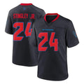 H.Texans #24 Derek Stingley Jr. Player Navy 2nd Alternate Home Game STECN Stitched Jerseys