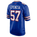 STECN B.Bills #57 A.J. Epenesa Royal Game Player Jersey