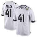 J.Jaguars #41 Josh Hines-Allen Player White Home Game STECN Stitched Jerseys