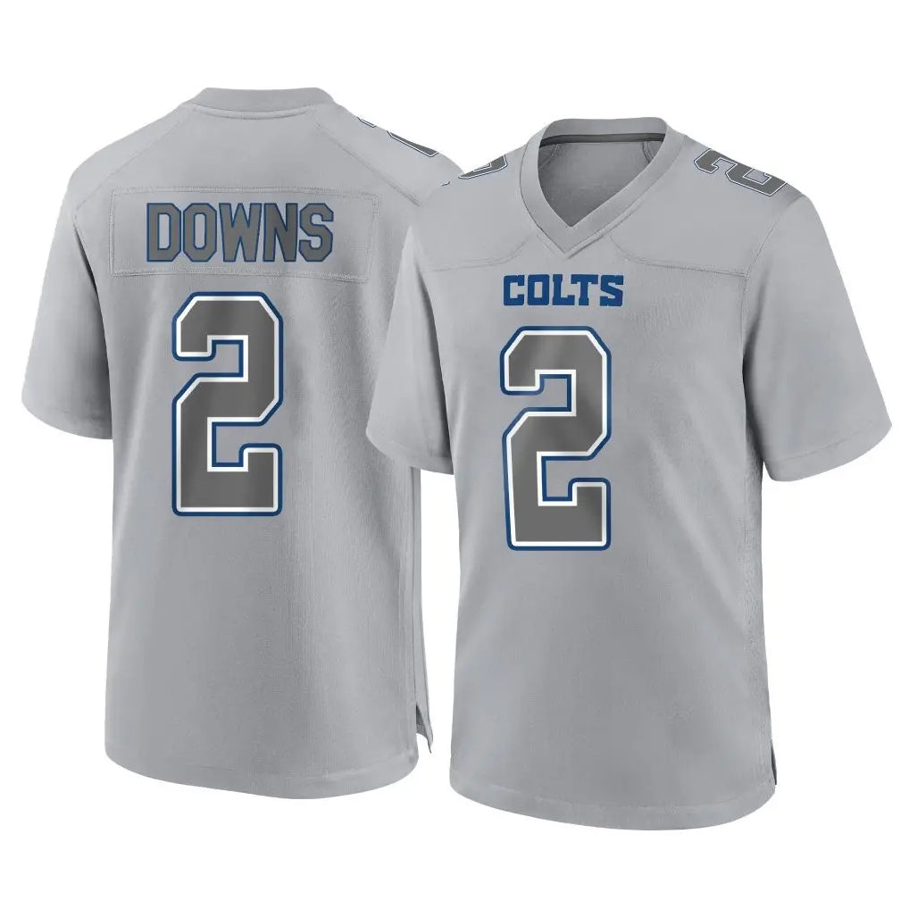 IN.Colts #2 Josh Downs Player Gray Atmosphere Fashion Home Game STECN Stitched Jerseys