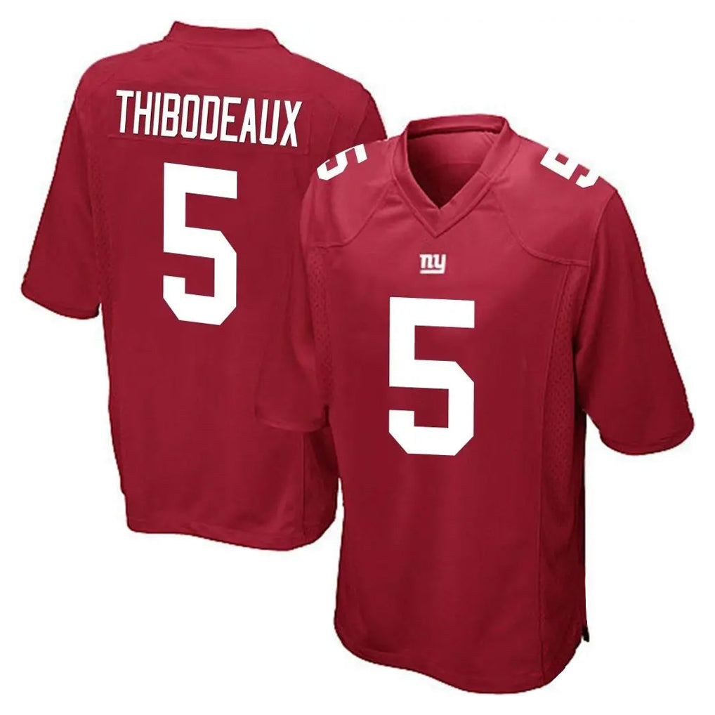 NY.Giants #5 Kayvon Thibodeaux Player Red Home Game STECN Stitched Jerseys