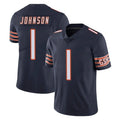 C.Bears #1 Jaylon Johnson Player Navy Vapor Untouchable Limited Home Game STECN Stitched Jerseys