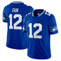 STECN #12 12th Fan Player S.Seahawks Royal Vapor F.U.S.E. Limited Stitched Jerseys