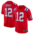 STECN NE.Patriots #12 Tom Brady Player Red Game Stitched Jerseys