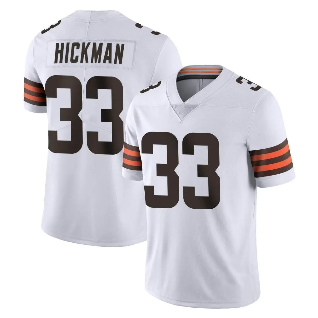 C.Browns #33 Ronnie Hickman Player White Vapor Untouchable Limited Home Game STECN Stitched Jerseys