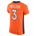 STECN D.Broncos #3 Russell Wilson Orange Vapor Elite Jersey