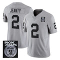 LV.Raiders #2 Ashton Jeanty Player Gray Vapor Limited Home Game STECN Stitched Jerseys