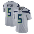 S.Seahawks #5 Jason Myers Player Gray Limited Vapor Untouchable Home Game STECN Stitched Jerseys
