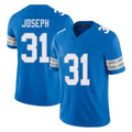 D.Lions #31 Kerby Joseph Player Blue Limited Vapor F.U.S.E. Alternate Home Game STECN Stitched Jerseys