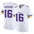 M.Vikings #16 Will Reichard Player White Limited Vapor F.U.S.E. Home Game STECN Stitched Jerseys