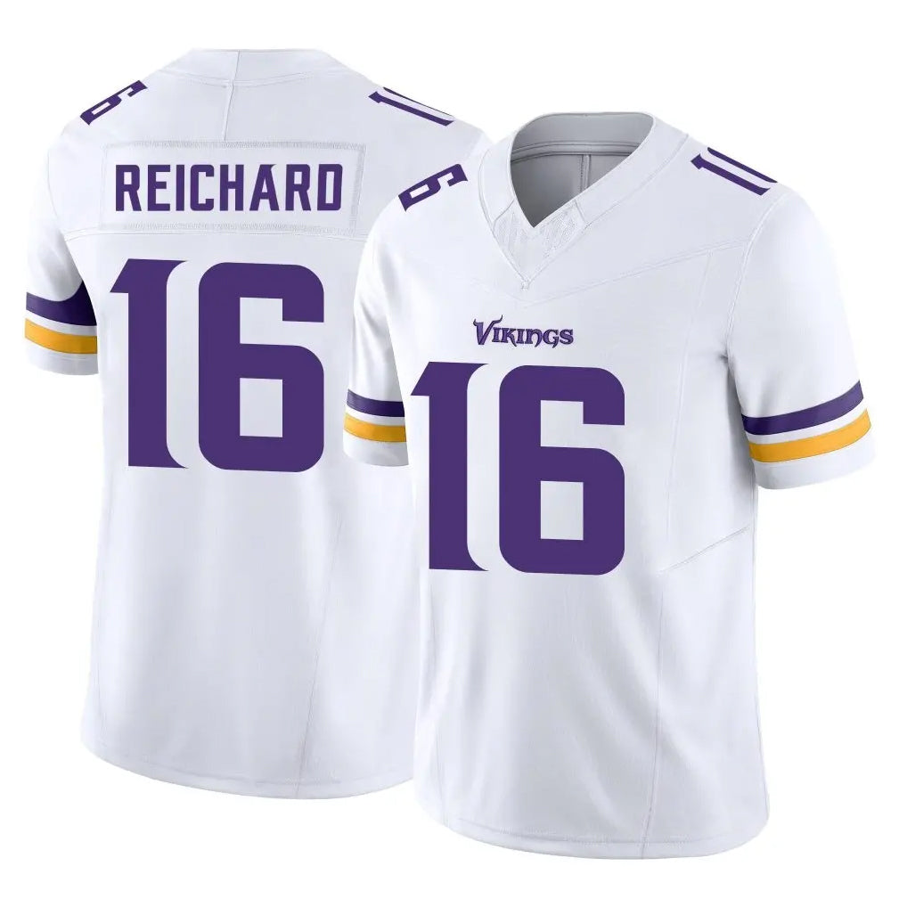 M.Vikings #16 Will Reichard Player White Limited Vapor F.U.S.E. Home Game STECN Stitched Jerseys