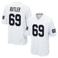 LV.Raiders #69 Adam Butler Player White Home Game STECN Stitched Jerseys