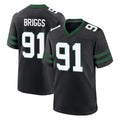 NY.Jets #91 Jowon Briggs Player Black Legacy Home Game STECN Stitched Jerseys