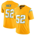 LA.Chargers #52 Khalil Mack Player Gold Limited Vapor F.U.S.E. Home Game STECN Stitched Jerseys