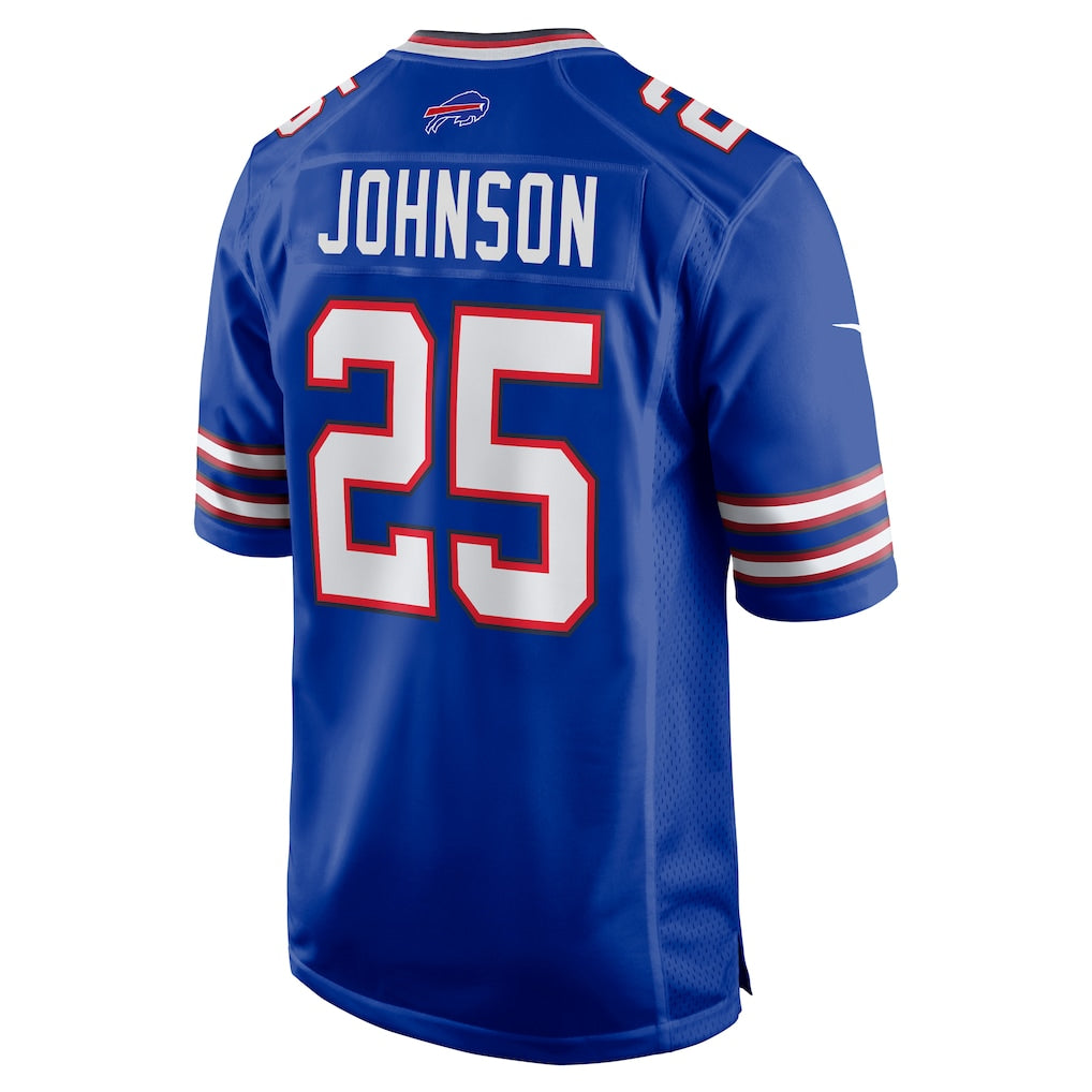 STECN B.Bills #25 Ty Johnson Royal Team Game Jersey