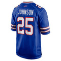STECN B.Bills #25 Ty Johnson Royal Team Game Jersey