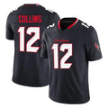 H.Texans #12 Nico Collins Player Navy Limited Alternate Vapor F.U.S.E. Home Game STECN Stitched Jerseys