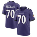 B.Ravens #70 Roger Rosengarten Player Purple Limited Home Game STECN Stitched Jerseys