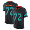 M.Dolphins #72 Jonah Savaiinaea Player Black Limited Pitch Rivalries Collection Home Game STECN Stitched Jerseys