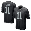 LV.Raiders #11 Jeremy Chinn Player Black Home Game STECN Stitched Jerseys