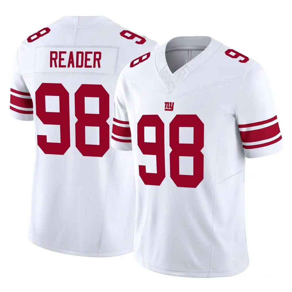 NY.Giants #98 DJ Reader Player White Limited Vapor F.U.S.E. Home Game STECN Stitched Jerseys