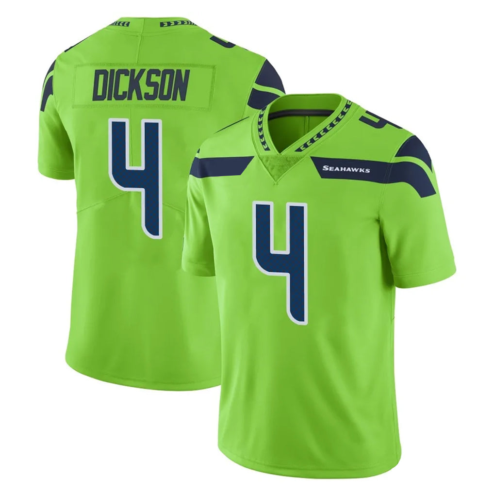 S.Seahawks #4 Michael Dickson Player Green Limited Color Rush Home Game STECN Stitched Jerseys
