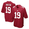 NY.Giants #19 Jameis Winston Player Red Home Game STECN Stitched Jerseys