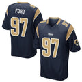 LA.Rams #97 Poona Ford Player Navy Home Game STECN Stitched Jerseys