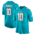 M.Dolphins #10 Jacob Rodriguez Player Aqua Home Game STECN Stitched Jerseys
