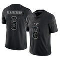 H.Texans #6 Reed Blankenship Player Black Reflective Limited Game STECN Stitched Jerseys