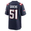 STECN NE.Patriots #51 Jack Gibbens Navy Team Game Jersey