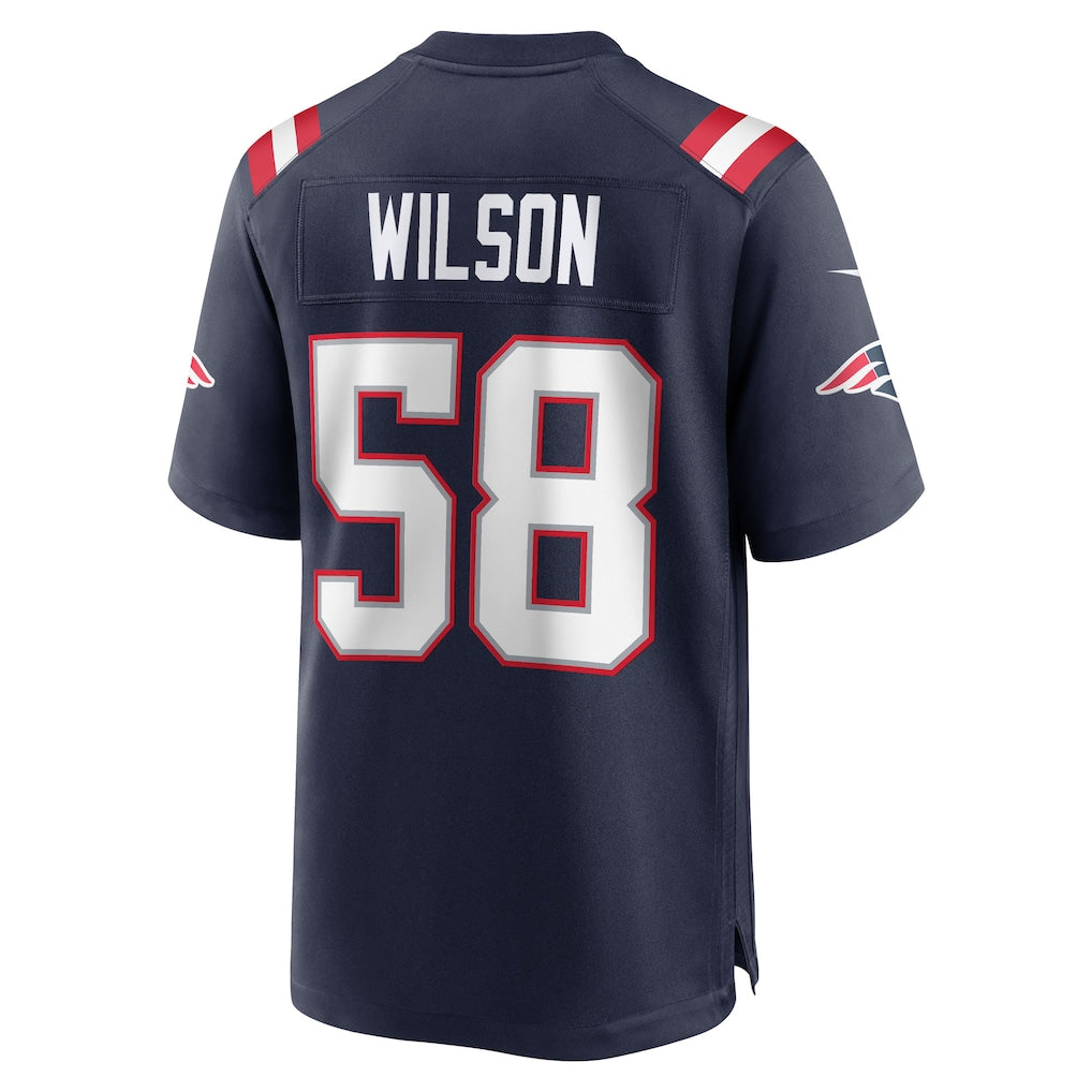 STECN NE.Patriots #58 Jared Wilson Navy Team Game Jersey