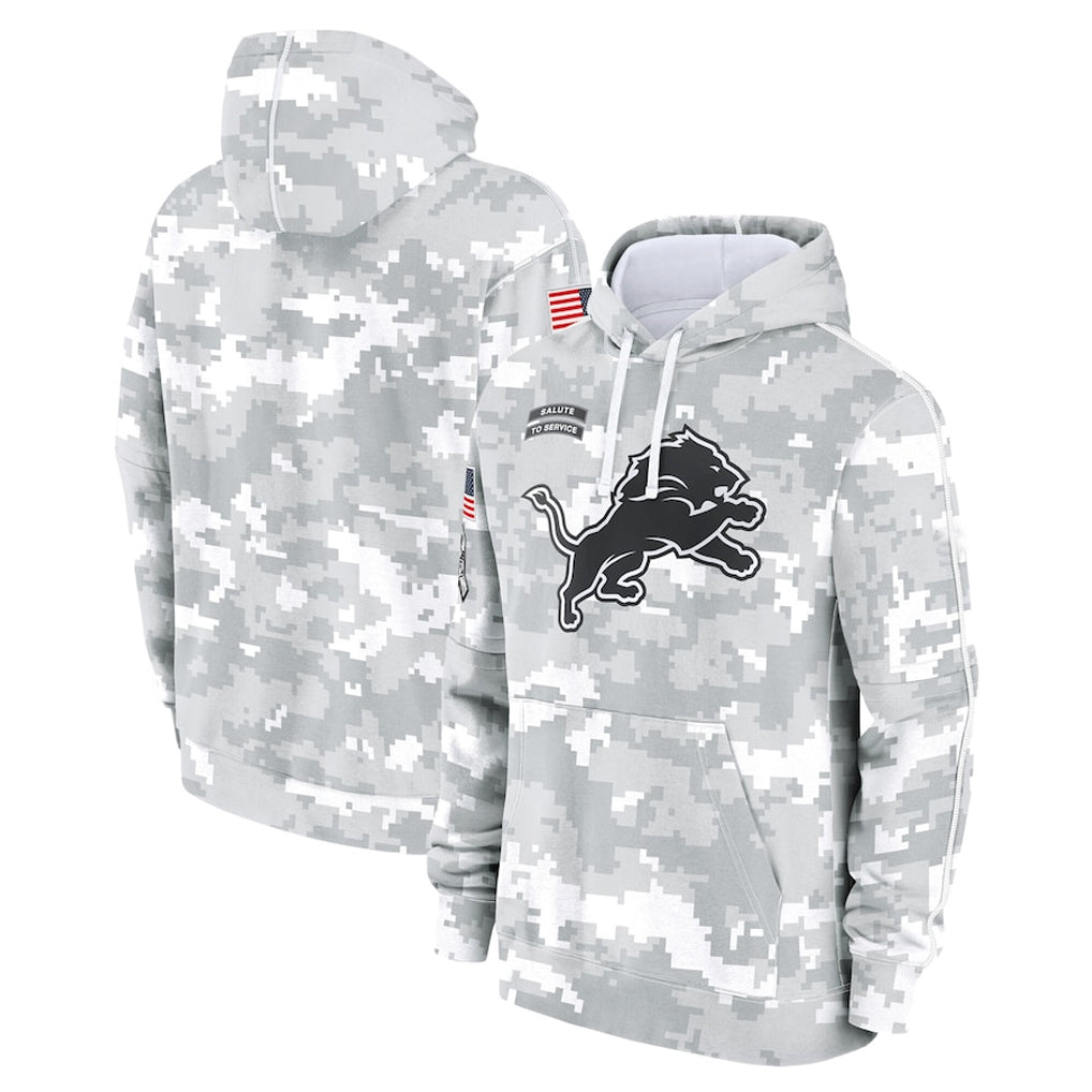 D.Lions ## Lions Blank Player Arctic Camo Salute to Service Hoodies Limited Game STECN Stitched Jerseys