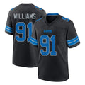 D.Lions #91 Tyleik Williams Player Black Alternate Home Game STECN Stitched Jerseys